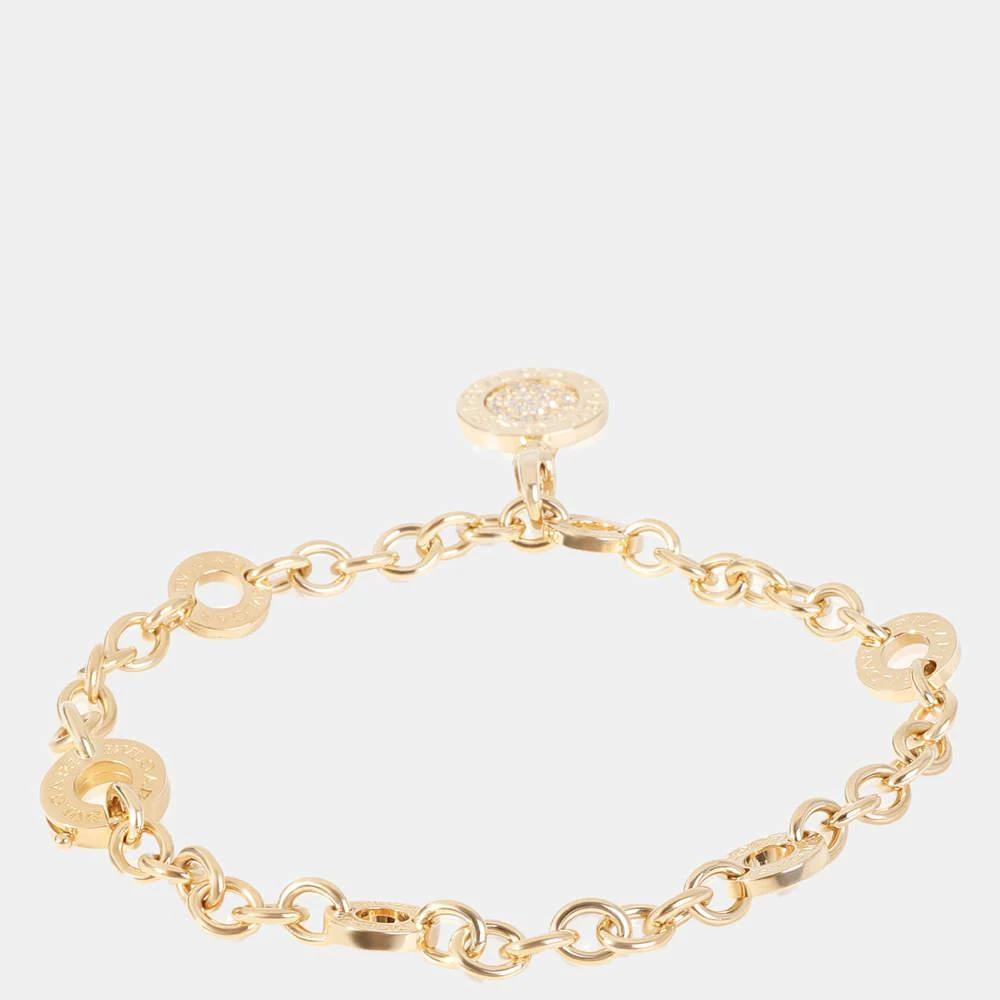 商品[二手商品] BVLGARI|Bvlgari Bvlgari 18K Yellow Gold Diamond Bracelet 7.25,价格¥30871,第3张图片详细描述