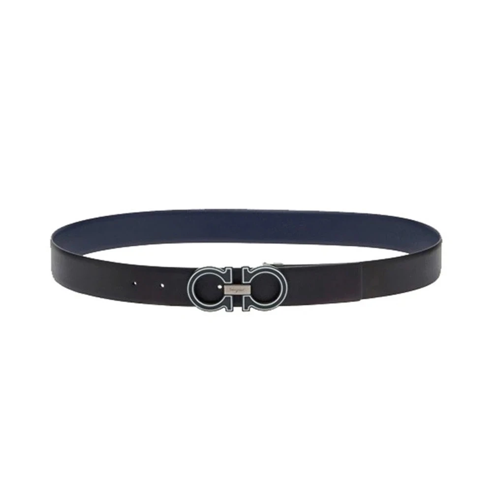 SALVATORE FERRAGAMO 黑色男士腰带 67-0028-742640 商品