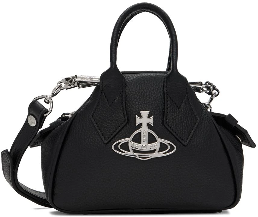 商品Vivienne Westwood|Black Mini Yasmine Top Handle Bag,价格¥2103,第1张图片