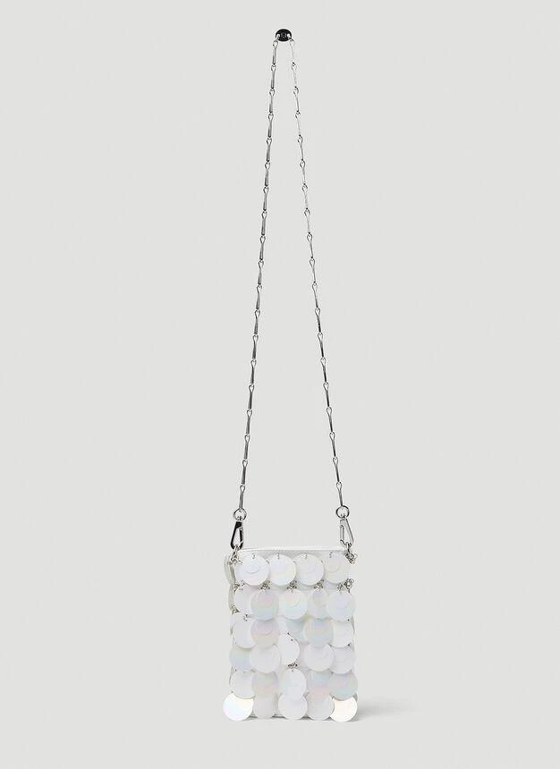 商品Paco Rabanne|Sparkle Mini Shoulder Bag in White,价格¥3506,第3张图片详细描述