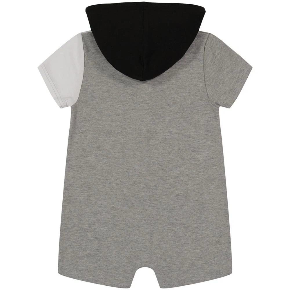 商品Calvin Klein|Baby Boys One Piece Colorblock Hooded Shorts Romper,价格¥75,第2张图片详细描述