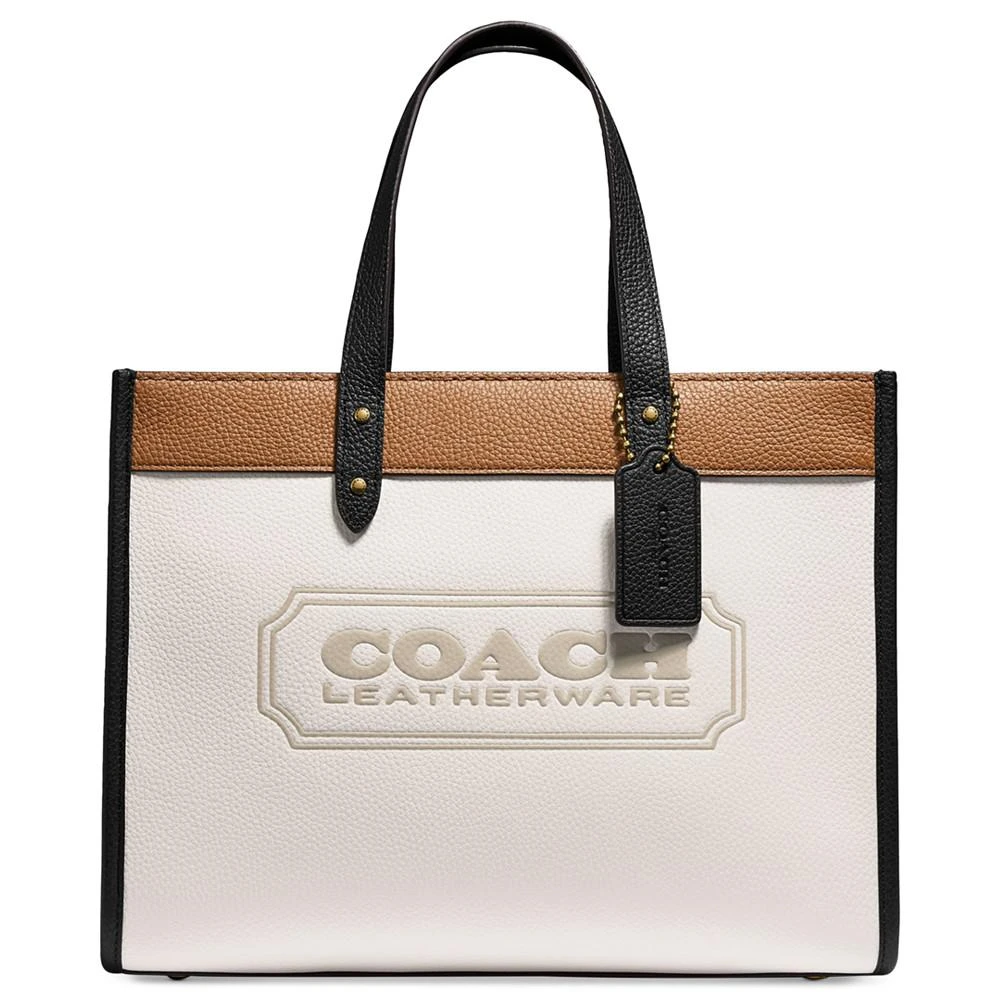 商品Coach|女式 蔻驰 Badge系列皮革托特包,价格¥3371,第1张图片