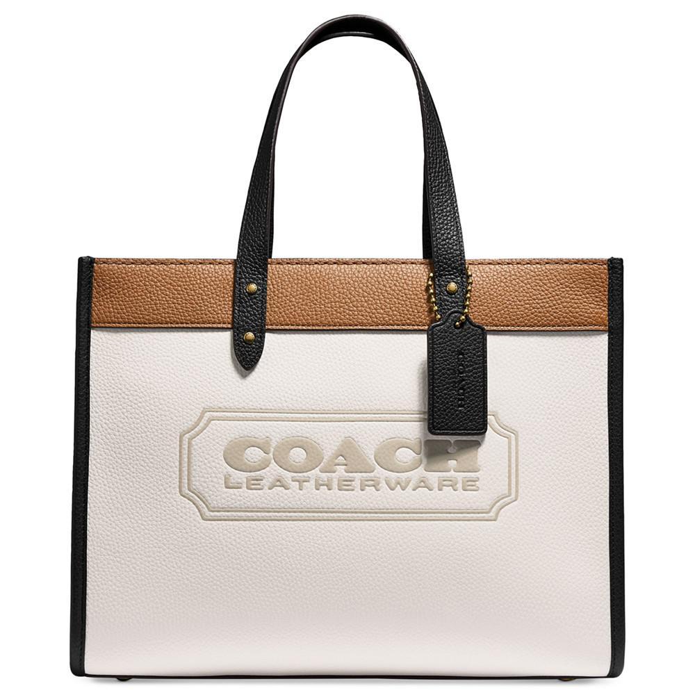 商品Coach|女式 蔻驰 Badge系列皮革托特包,价格¥2266,第1张图片