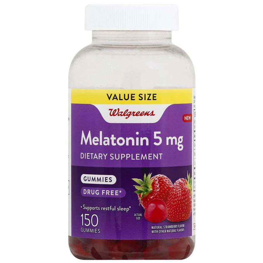 商品Walgreens|Melatonin 5 mg Gummy Strawberry,价格¥141,第1张图片