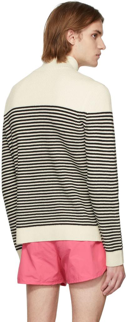Off-White Puller Striped Zip-Up Sweater商品第3张图片规格展示