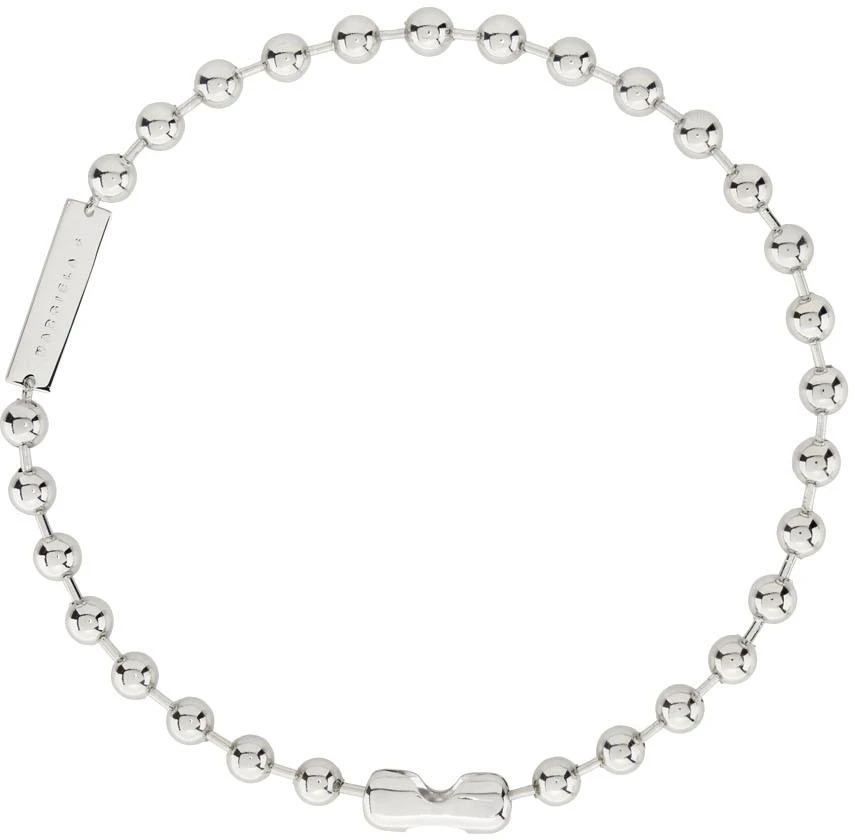 商品MAISON MARGIELA|Silver Metal Bead Necklace,价格¥1356,第1张图片