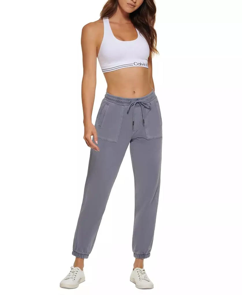 商品Calvin Klein|Women's Garment Dye Smocked Waist Joggers,价格¥211,第5张图片详细描述