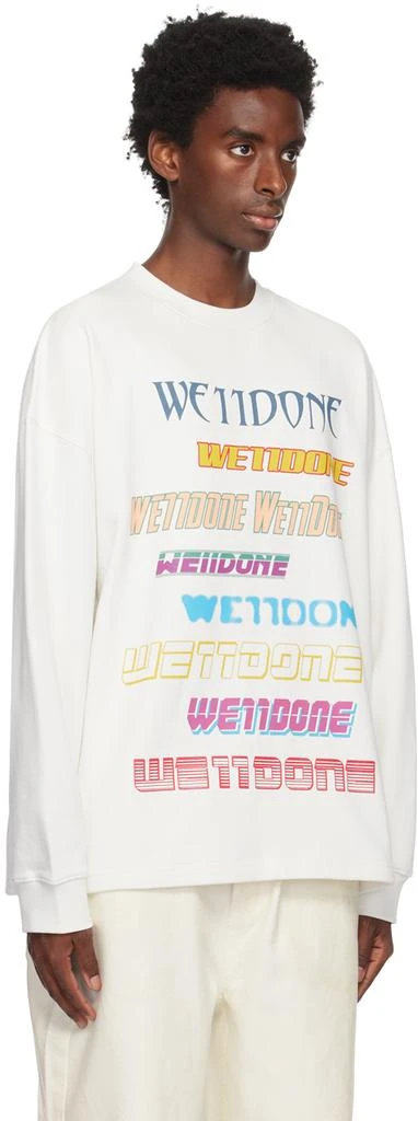 商品We11done|White Graphic Sweatshirt,价格¥2715,第2张图片详细描述