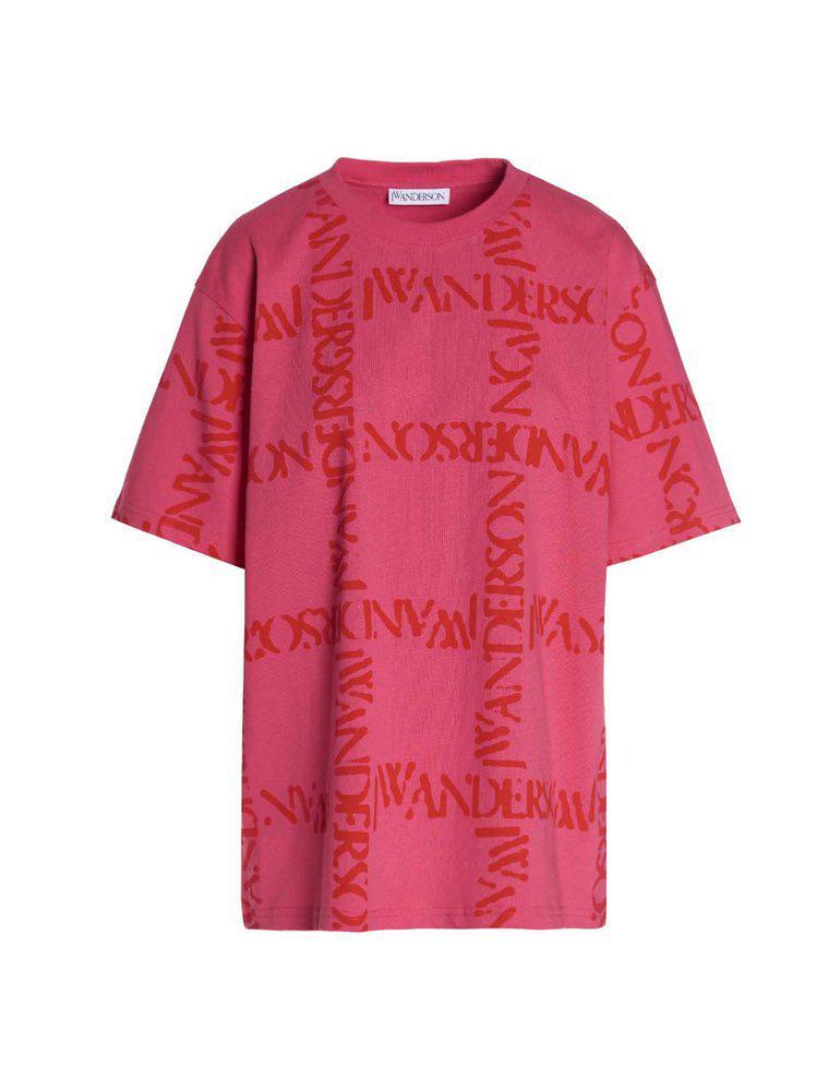 商品JW Anderson|JW Anderson Logo Printed Crewneck T-Shirt,价格¥927-¥998,第1张图片
