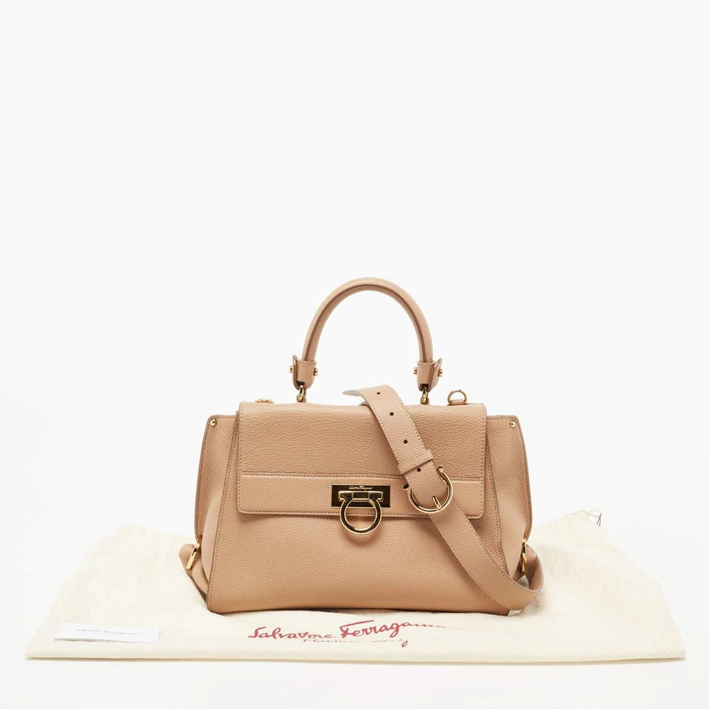 Salvatore Ferragamo Beige Leather Medium Sofia Top Handle Bag 商品