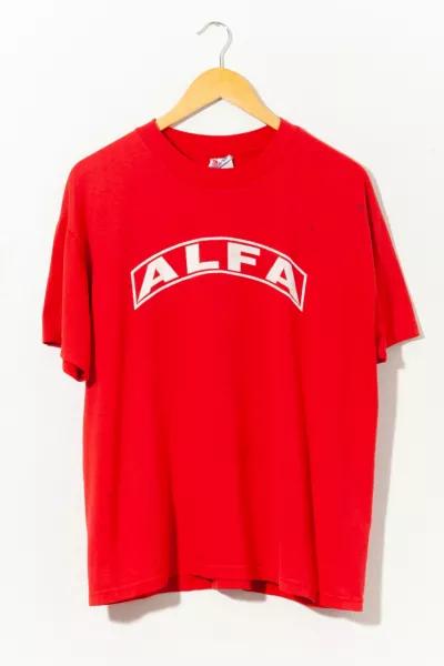 Vintage 1990s Distressed ALFA Spell Out Graphic T-Shirt商品第1张图片规格展示