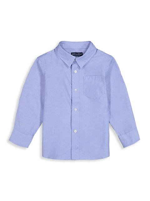 Little Boy's Solid Dress Shirt商品第1张图片规格展示