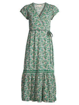 Floral-Print Tie-Waist Dress商品第3张图片规格展示