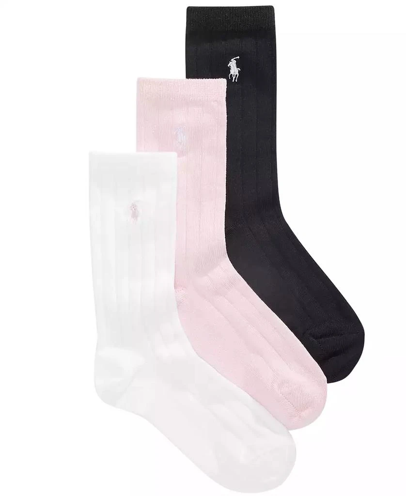 商品Ralph Lauren|Little & Big Girls 3-Pk. Ribbed Socks,价格¥41,第1张图片