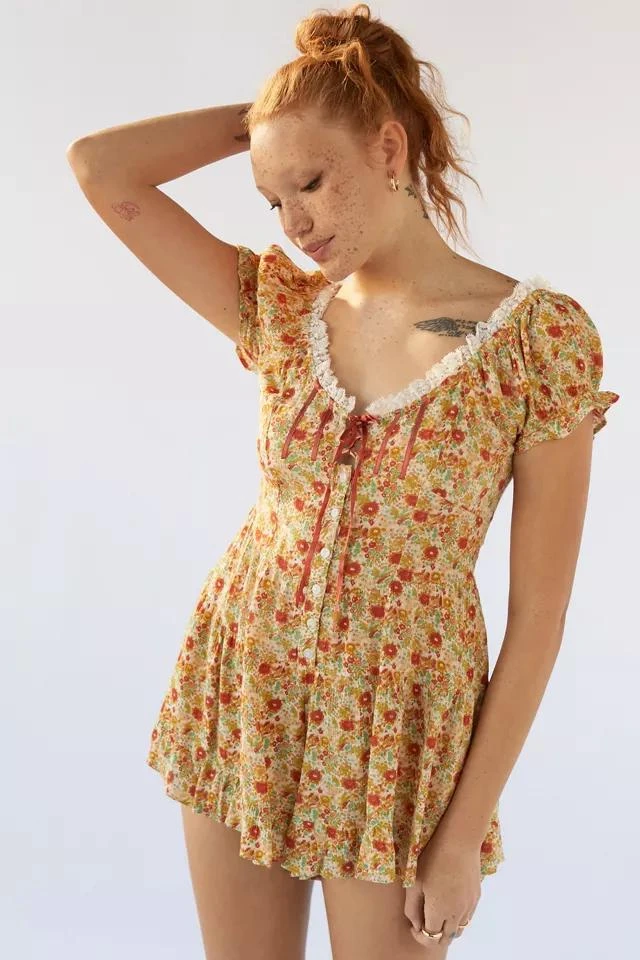 商品Urban Outfitters|UO Lily Tiered Romper,价格¥265,第2张图片详细描述