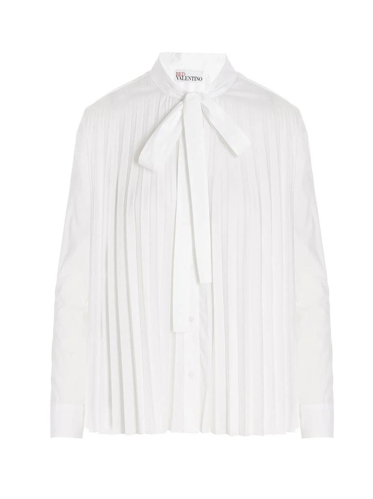 商品RED Valentino|REDValentino Pleated Poplin Shirt,价格¥1566,第1张图片