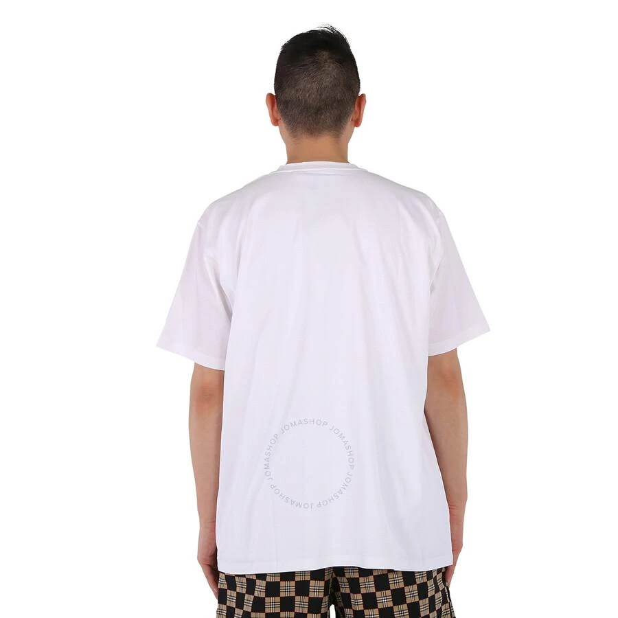 商品Burberry|Men's Optic White Victorian Portrait Print Cotton Oversized T-shirt,价格¥324,第3张图片详细描述