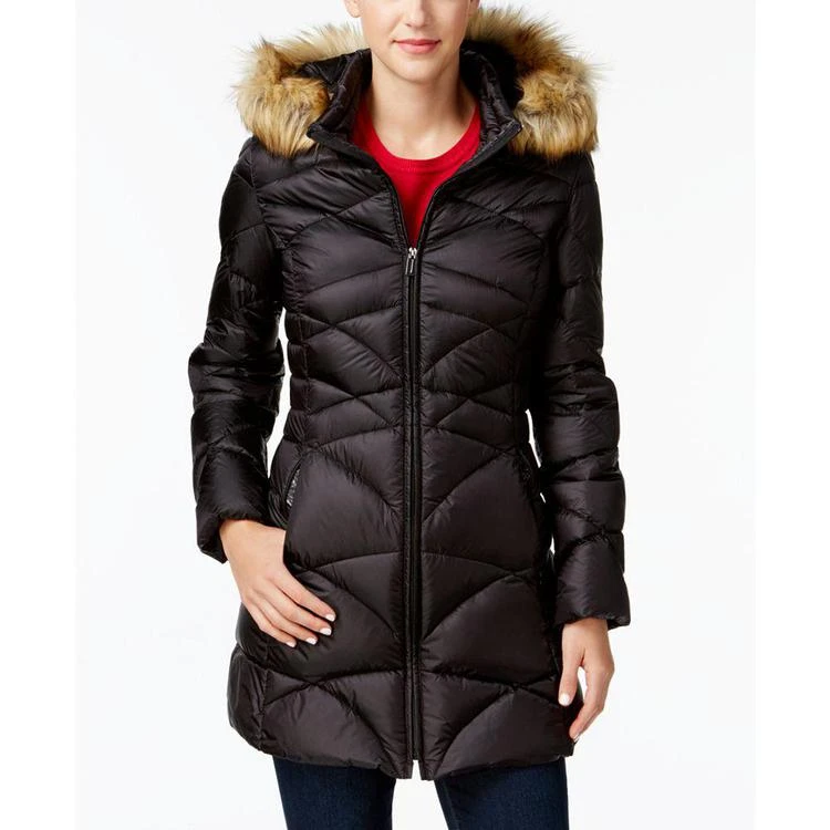 商品JONES NEW YORK|Faux-Fur-Trim Quilted Down Puffer Coat,价格¥898,第2张图片详细描述