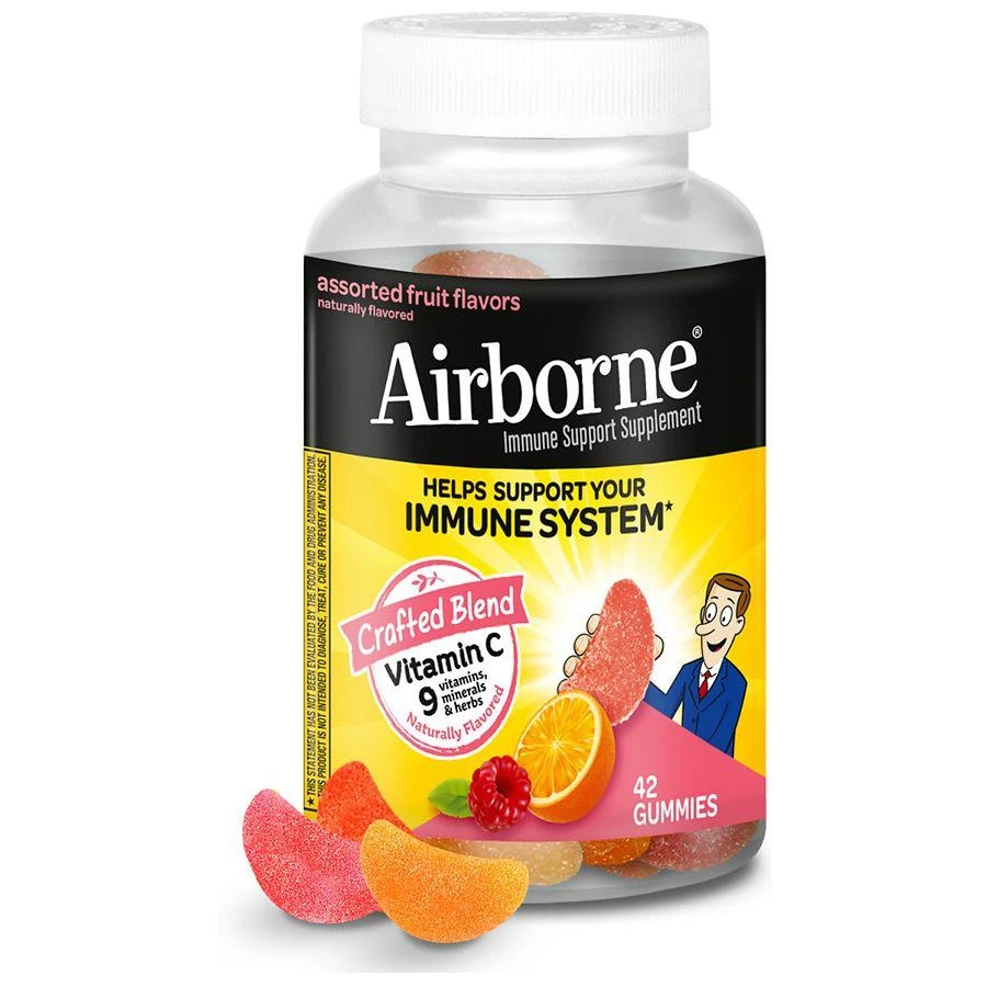 商品Airborne|Gummies with Vitamin C, Minerals & Herbs Immune Support Assorted Fruit,价格¥160,第1张图片详细描述