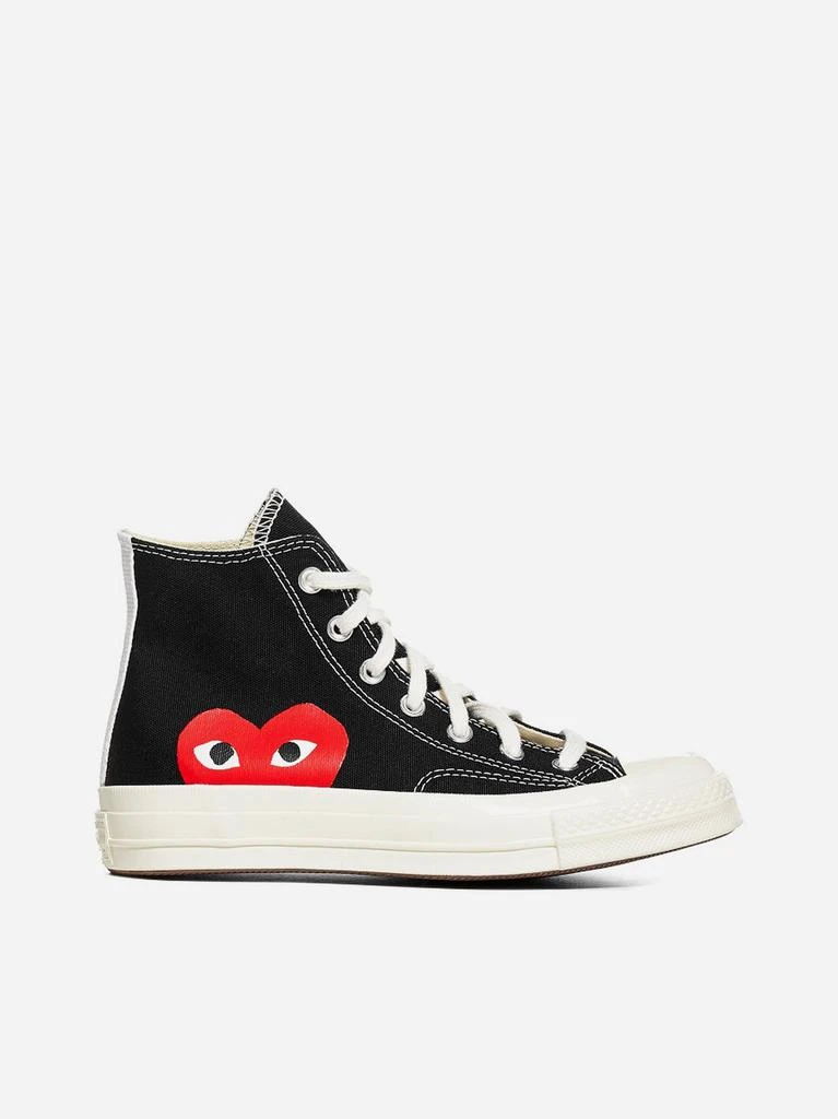 商品Comme des Garcons|男款 川久保玲 CGD 联名匡威 Chuck Taylor 高帮 帆布鞋 黑色,价格¥1220,第1张图片