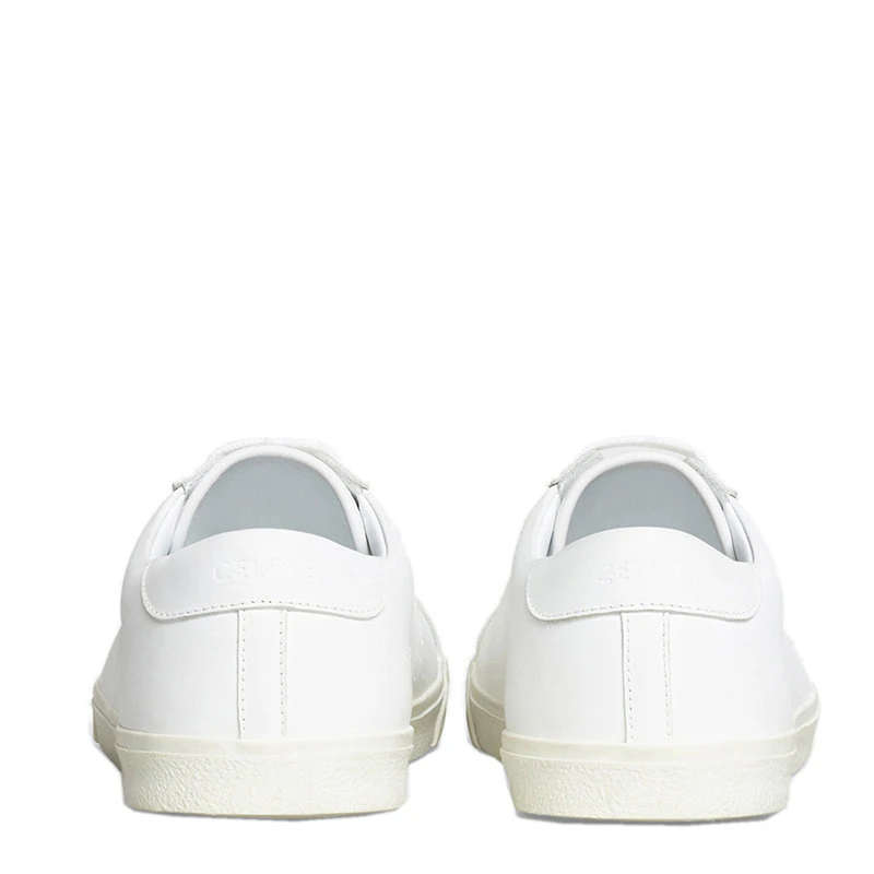 商品Celine|【预售3-7天】CELINE/赛琳 22年早春新款 TRIOMPHE系列 男士白色牛皮革侧面镂空标识运动鞋帆布鞋328053079C.01BC,价格¥3932,第5张图片详细描述