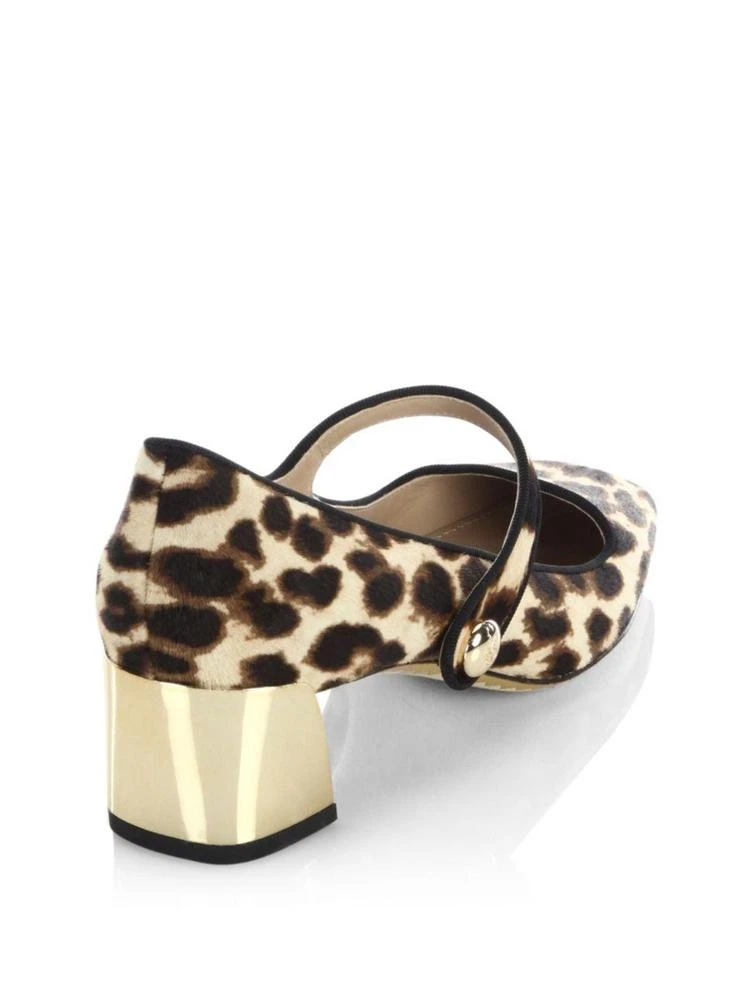 商品Tory Burch|Marisa Leopard-Print Calf Hair Mary Jane Pumps,价格¥1075,第2张图片详细描述