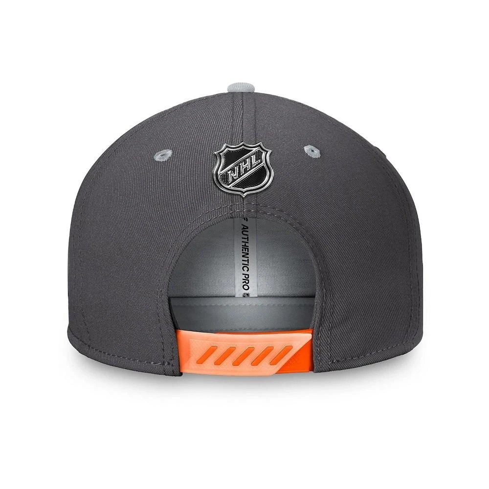 商品Fanatics|Men's Branded Charcoal Anaheim Ducks Authentic Pro Home Ice Snapback Hat,价格¥258,第2张图片详细描述