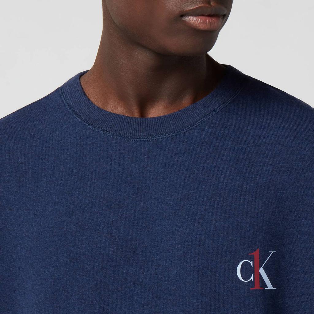 Calvin Klein Men's Crewneck Sweatshirt - Midnight Heather商品第4张图片规格展示