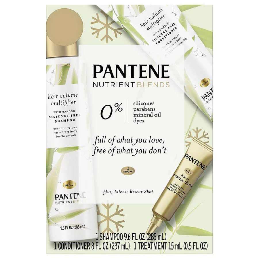 商品Pantene|Hair Volume with Bamboo Holiday Pack,价格¥109,第1张图片