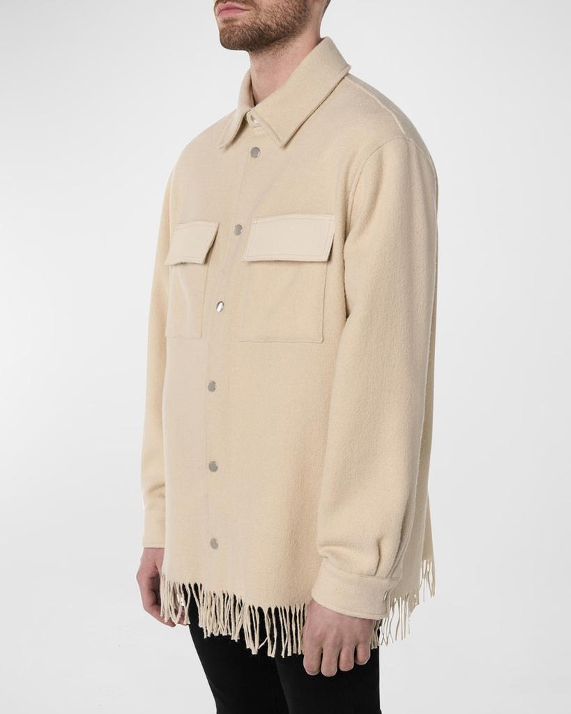 商品AMIRI|Men's Snap-Front Fringe Overshirt,价格¥13141,第4张图片详细描述