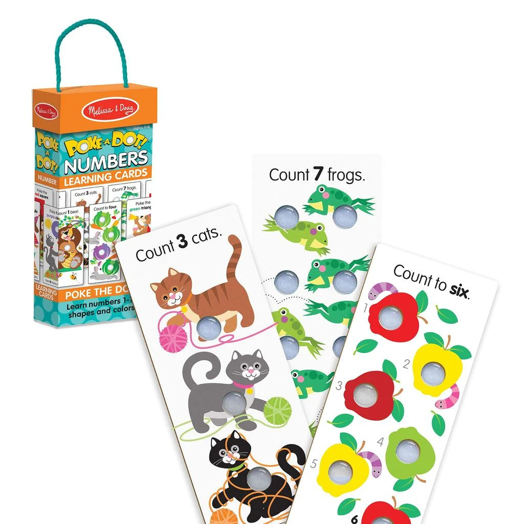 商品Melissa & Doug|Poke A Dot Numbers Learning Cards,价格¥122,第2张图片详细描述