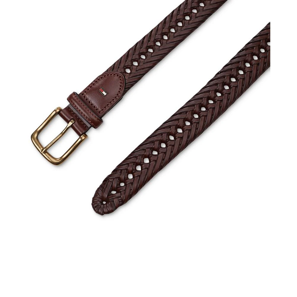 商品Tommy Hilfiger|Men's Burnished Hand Lace Braided Belt,价格¥386,第4张图片详细描述
