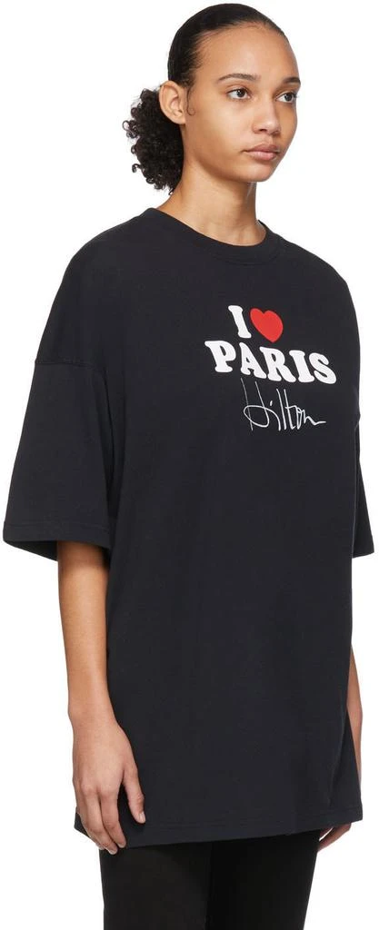 商品Vetements|SSENSE Exclusive  Black 'I Love Paris' 独家款T恤,价格¥854,第2张图片详细描述