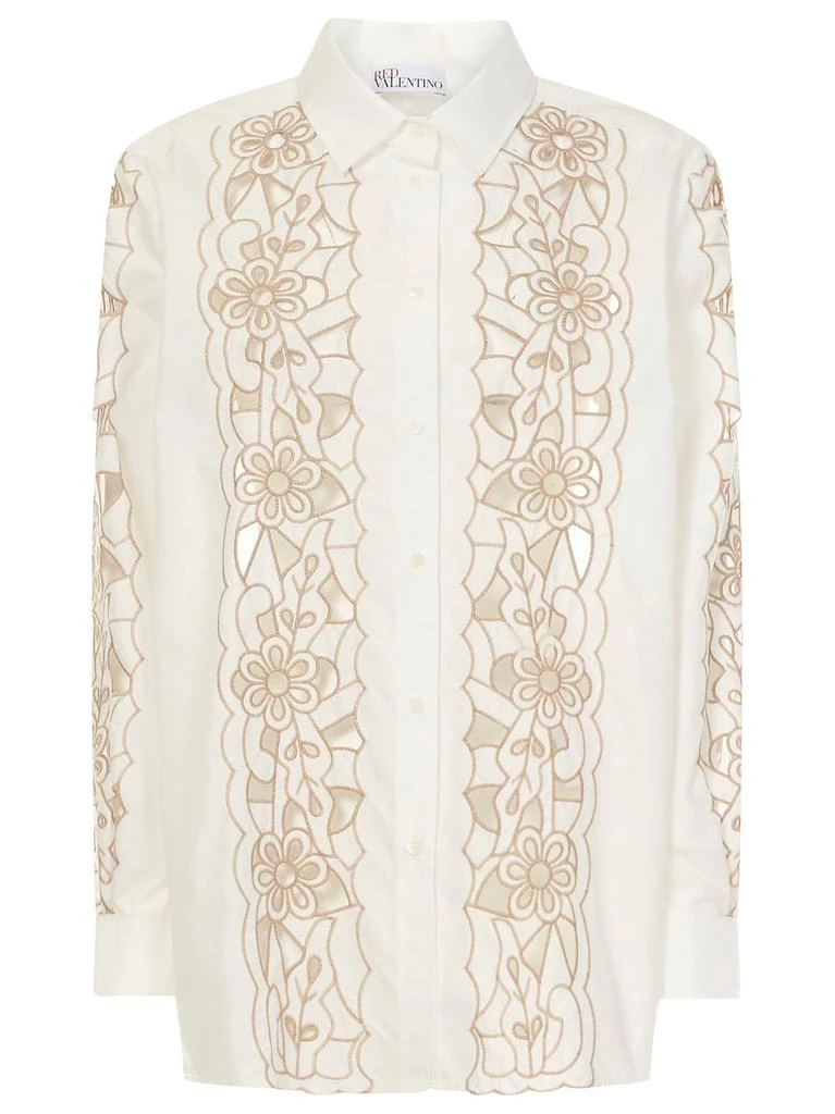 商品RED Valentino|REDValentino Cut-Out Long-Sleeved Shirt,价格¥2301,第1张图片