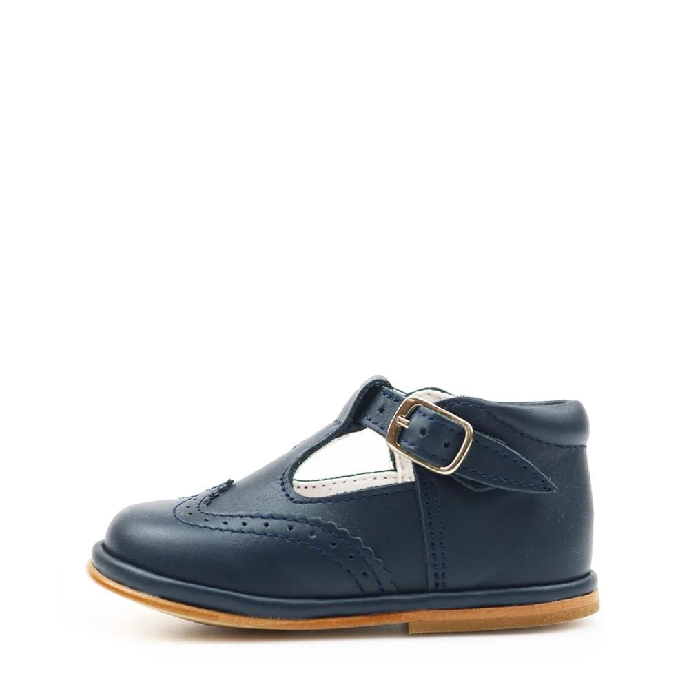 商品Babyshoes|Ryan Navy Leather Shoes,价格¥371,第2张图片详细描述