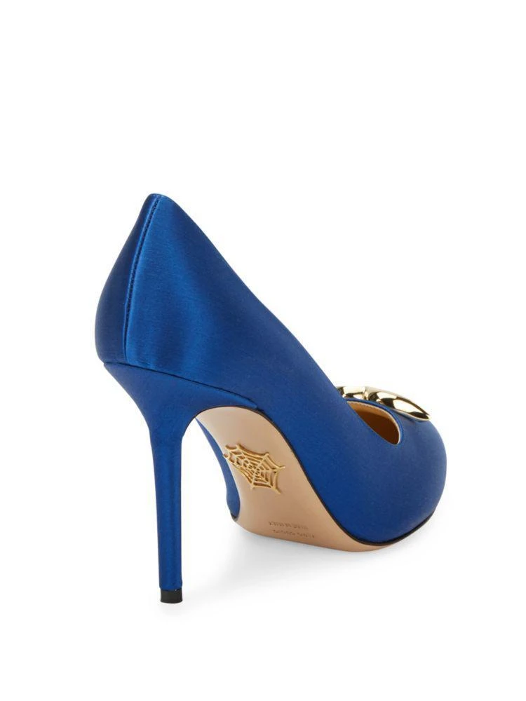 商品Charlotte Olympia|Lippy Eva Satin Pumps,价格¥2050,第2张图片详细描述