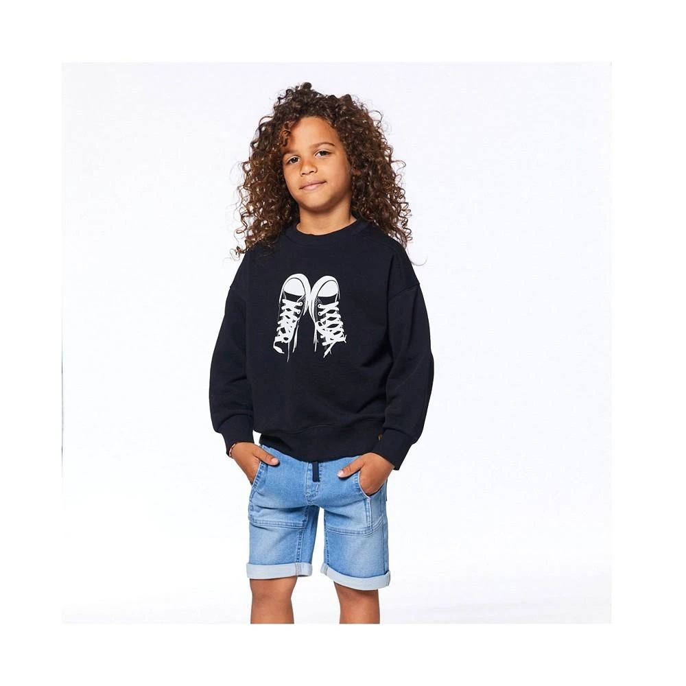 商品Deux par Deux|Boy French Terry Sweatshirt Black - Toddler|Child,价格¥235,第2张图片详细描述