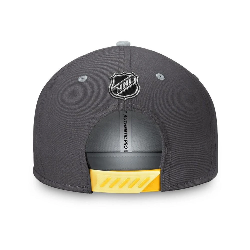 商品Fanatics|Men's Branded Charcoal Pittsburgh Penguins Authentic Pro Home Ice Snapback Hat,价格¥258,第2张图片详细描述