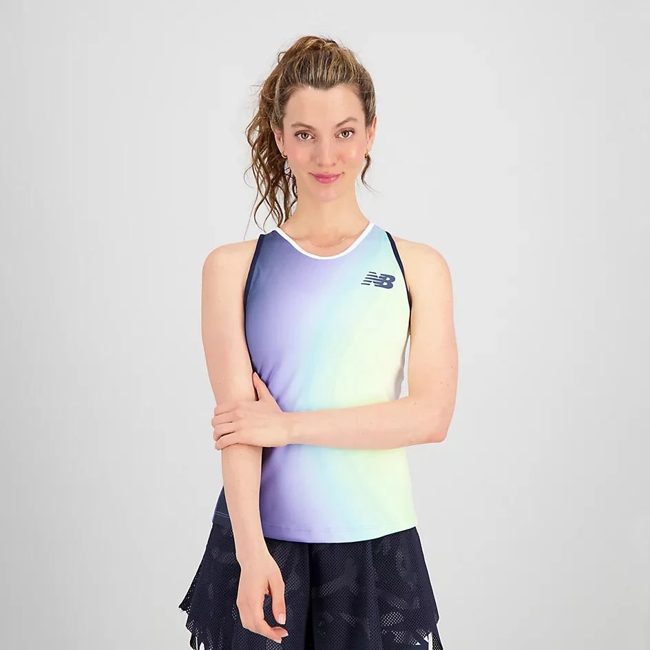 商品New Balance|Printed Tournament V-Neck Tank,价格¥163,第1张图片