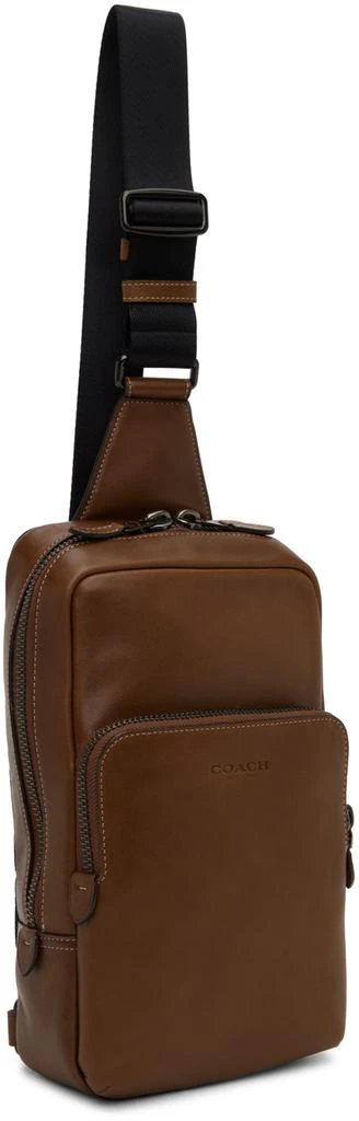 商品Coach|Brown Gotham Messenger Bag,价格¥3979,第2张图片详细描述