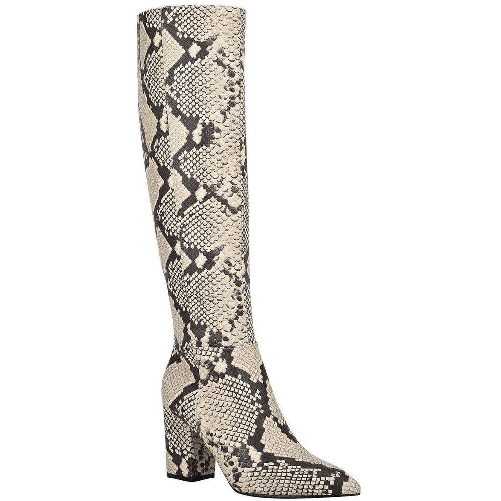 Nine West Womens Adaly Faux Leather Tall Knee-High Boots商品第1张图片规格展示