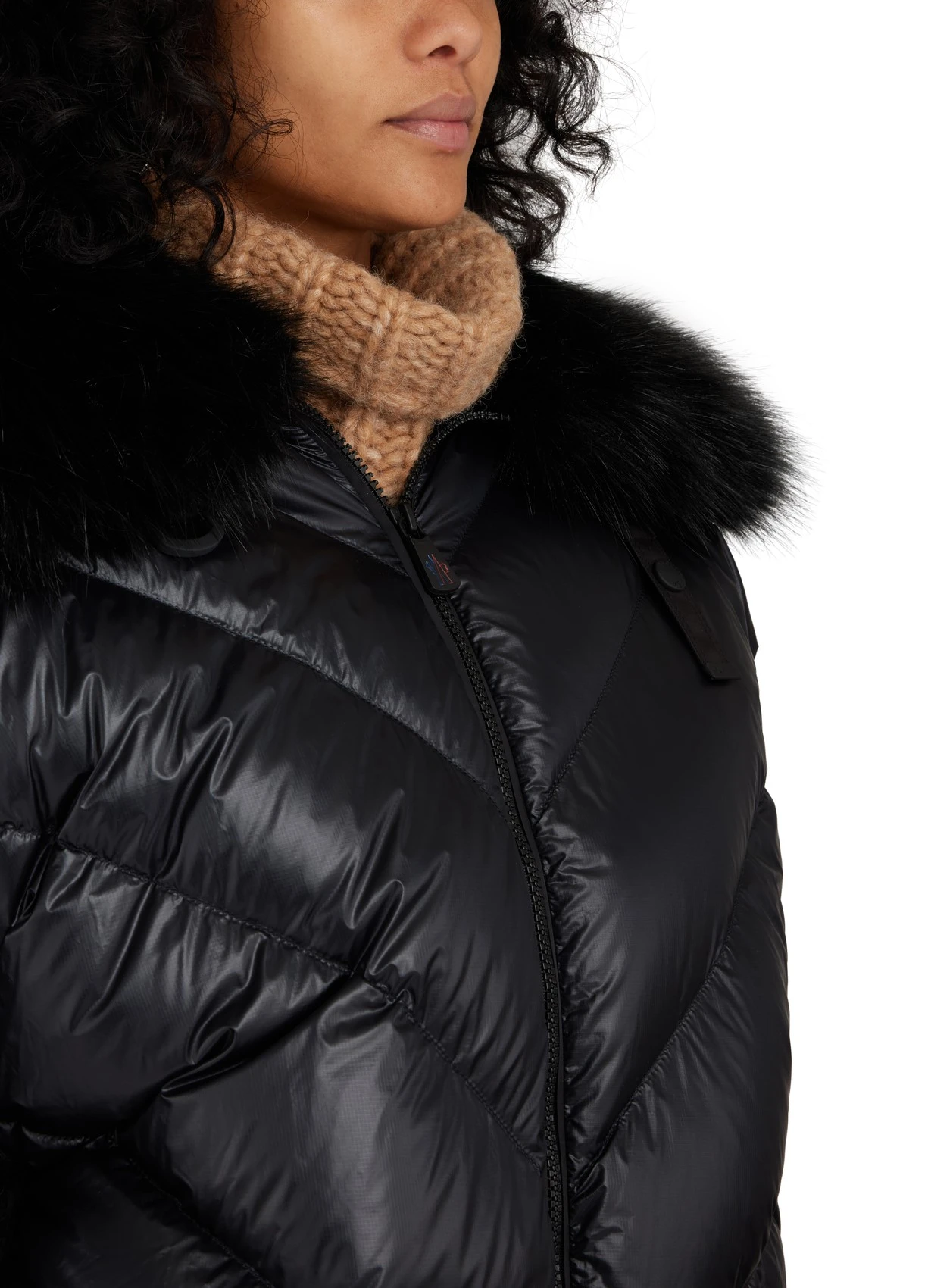 商品Moncler|Moncler 女士大衣 MC4UKS57BCK 黑色,价格¥8705,第5张图片详细描述
