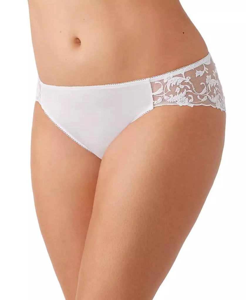 商品Wacoal|Women's Dramatic Interlude Embroidered Bikini Underwear 843379,价格¥142,第3张图片详细描述