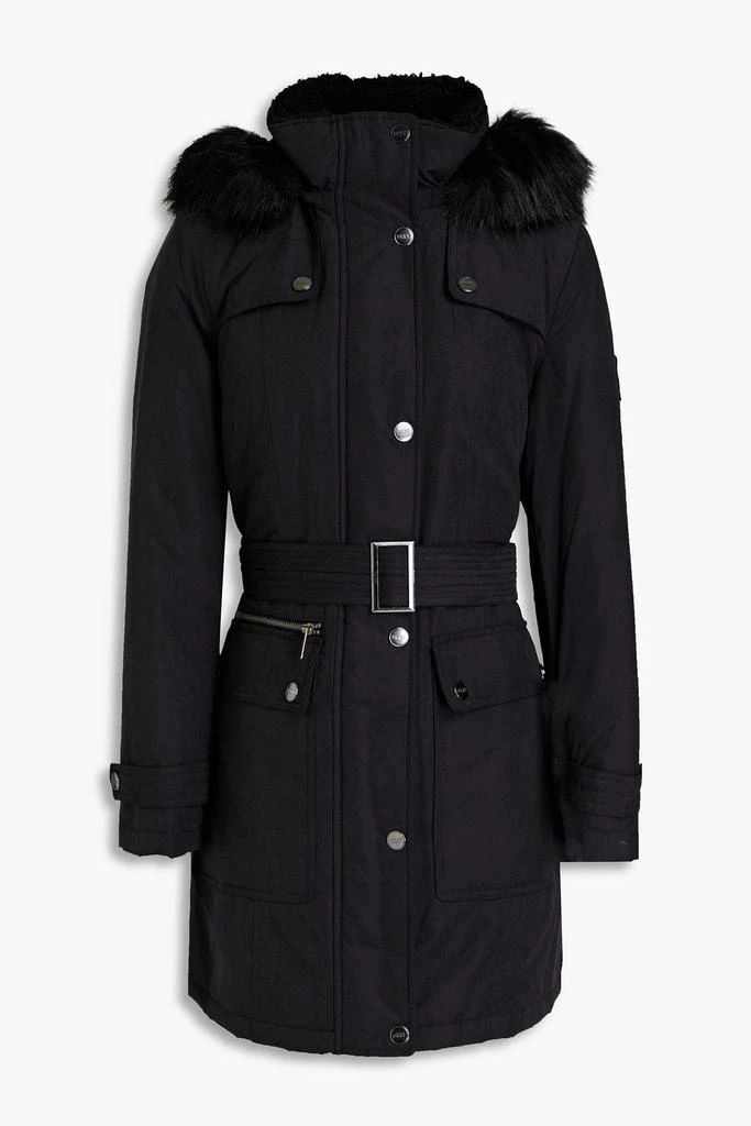 商品DKNY|Faux fur-trimmed shell hooded coat,价格¥263,第1张图片