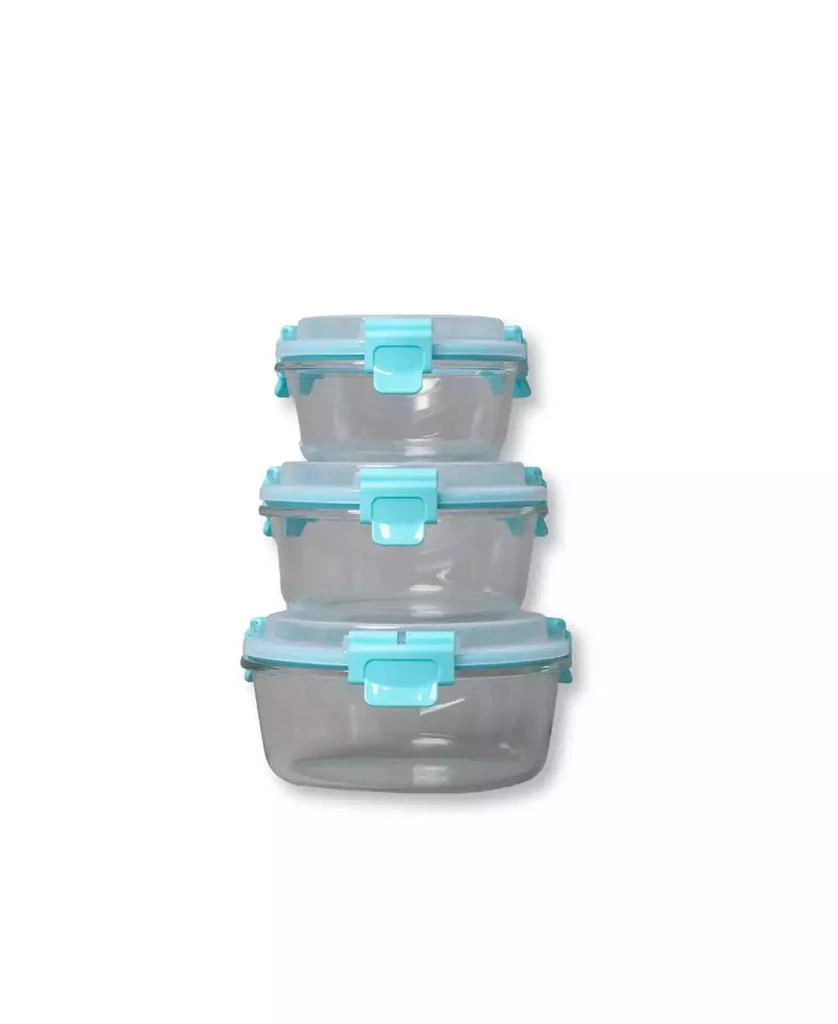 商品Genicook|3 Pc Round Container Hi-Top Lids with Pro Grade Removable Lockdown Levers Set,价格¥195,第2张图片详细描述