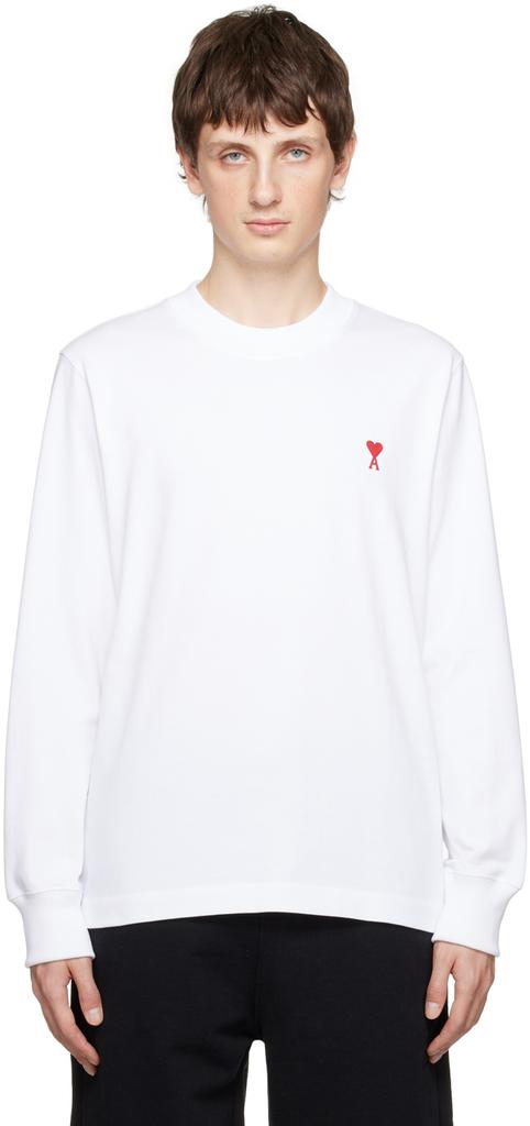 商品 White Ami de Cœur Long Sleeve T-Shirt 图