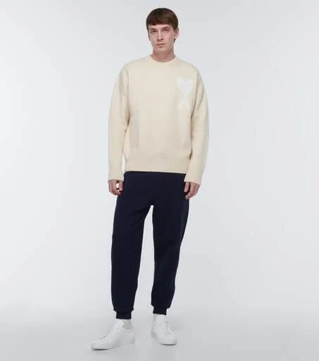 商品AMI|Ami de Cœur cotton sweatpants,价格¥2488,第2张图片详细描述