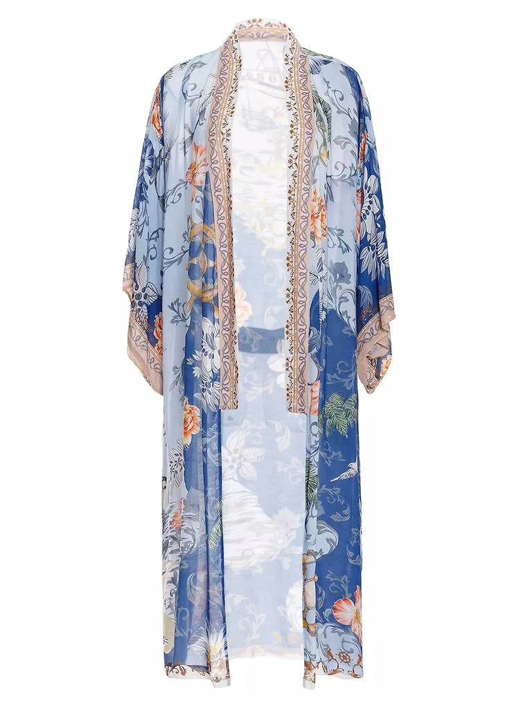 商品Agua Bendita|Debra Kai Floral Chiffon Robe,价格¥840,第2张图片详细描述