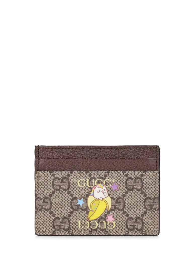 商品Gucci|Bananya Gg Supreme Card Holder,价格¥2197,第1张图片