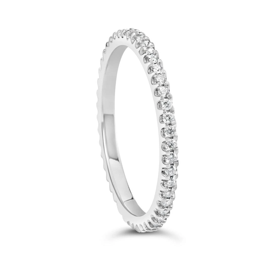 商品Haus of Brilliance|14K White Gold Shared Prong Set Round Diamond Eternity Band Ring,价格¥9266,第3张图片详细描述